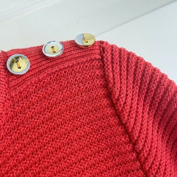 H & M‎ Women’s Sz S RED Shift Sweater Valentine Dress - Picture 4 of 5